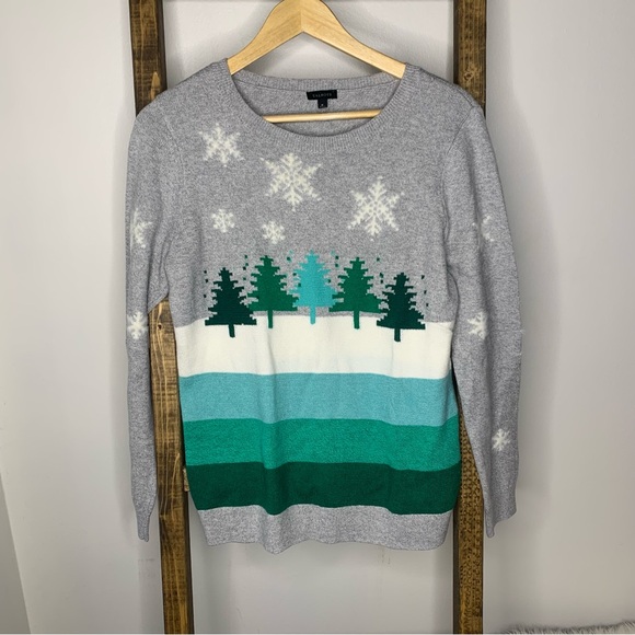 Talbots Christmas Tree Sweater - Picture 1 of 5